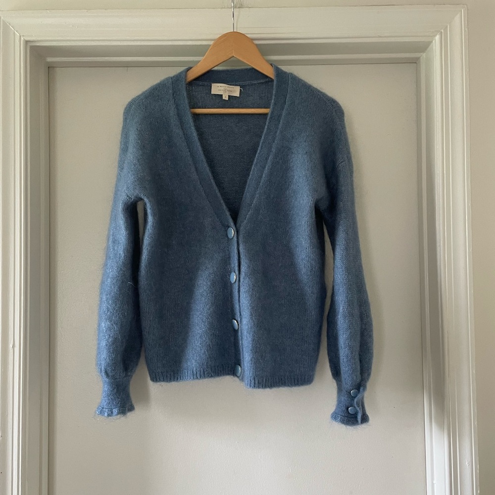 ♦️SOLD♦️Sezane Mia Jumper - Vintage Blue - Picture 2 of 6